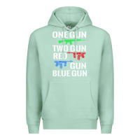 Seafoam one gun two gun red gun blue gun Premium Hoodie - artisFamous