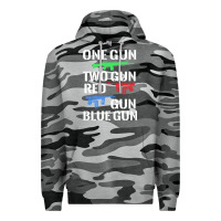 Slate Camo one gun two gun red gun blue gun Premium Hoodie - artisFamous