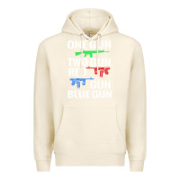 Tofu one gun two gun red gun blue gun Premium Hoodie - artisFamous