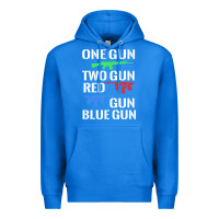 True Royal one gun two gun red gun blue gun Premium Hoodie - artisFamous