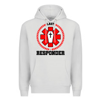 Dove Grey morgue embalmer funeral director mortician Premium Hoodie - artisFamous