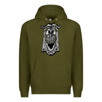 Army Green alice in wonderland doorknob Premium Hoodie - artisFamous