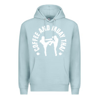 Blue Mist caffè e muay thai divertente Premium Hoodie - artisFamous
