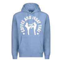 Colony Blue caffè e muay thai divertente Premium Hoodie - artisFamous