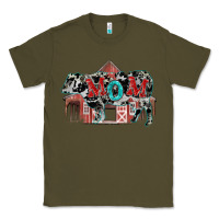Army Green Mom cow Mother's Day Classic Tee - FaDigitalArtStudio