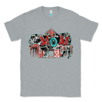 Heather Grey Mom cow Mother's Day Classic Tee - FaDigitalArtStudio