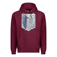 Burgundy Titan Japan Premium Hoodie - artisFamous