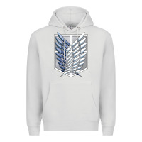 Dove Grey Titan Japan Premium Hoodie - artisFamous