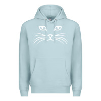 Blue Mist cat face Premium Hoodie - artisFamous