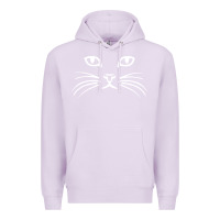 Lilac cat face Premium Hoodie - artisFamous
