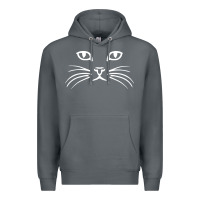 Rock cat face Premium Hoodie - artisFamous