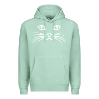 Seafoam cat face Premium Hoodie - artisFamous
