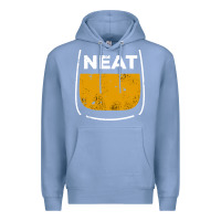 Colony Blue neat whiskey glass Premium Hoodie - artisFamous