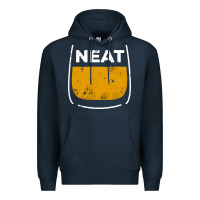 Navy neat whiskey glass Premium Hoodie - artisFamous