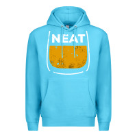 Ocean Blue neat whiskey glass Premium Hoodie - artisFamous