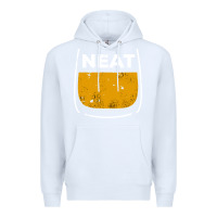 White neat whiskey glass Premium Hoodie - artisFamous