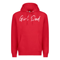Red girl dad Premium Hoodie - artisFamous