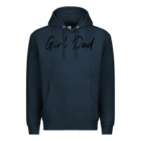 Navy girl dad Premium Hoodie - artisFamous