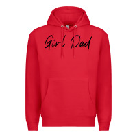 Red girl dad Premium Hoodie - artisFamous