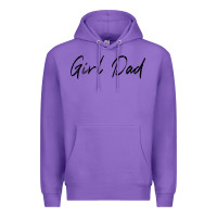 Purple girl dad Premium Hoodie - artisFamous