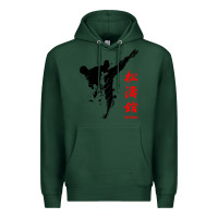 Sports Green shotokan karate Premium Hoodie - artisFamous