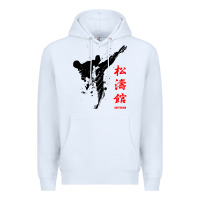 White shotokan karate Premium Hoodie - artisFamous
