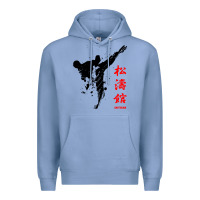 Colony Blue shotokan karate Premium Hoodie - artisFamous