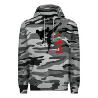 Slate Camo shotokan karate Premium Hoodie - artisFamous