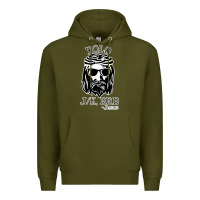 Army Green funny jesus easter yolo jk brb Premium Hoodie - artisFamous