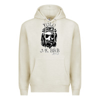 Oatmeal Heather funny jesus easter yolo jk brb Premium Hoodie - artisFamous