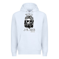 White funny jesus easter yolo jk brb Premium Hoodie - artisFamous
