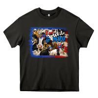 Asphalt Red White Moo Heifers Heavy Core Tee - RanaPortraitStore