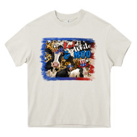 Cream Red White Moo Heifers Heavy Core Tee - RanaPortraitStore