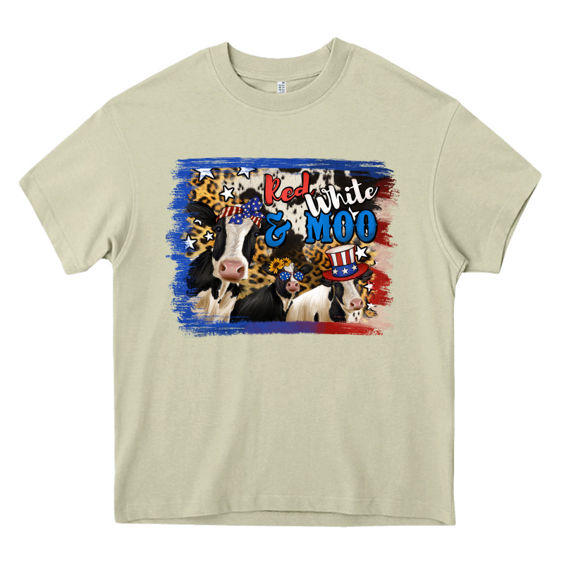 Red White Moo Heifers Heavy Core Tee by RanaPortraitStore | Teevron