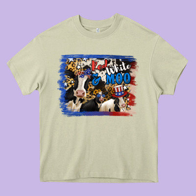 Red White Moo Heifers Heavy Core Tee Designed By Ranaportraitstore