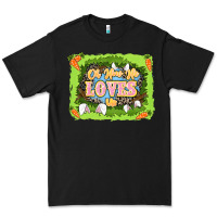 Black Oh how he loves us Easter Day Premium Tee - LillyAllenDesigns