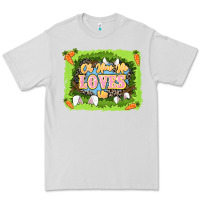 Dove Grey Oh how he loves us Easter Day Premium Tee - LillyAllenDesigns