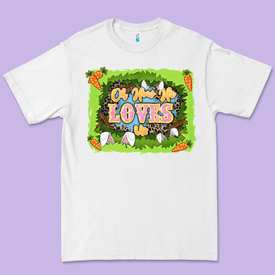 Oh How He Loves Us Easter Day Premium Tee Designed By Lillyallendesigns