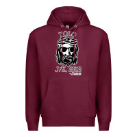Burgundy funny jesus easter yolo jk brb Premium Hoodie - artisFamous