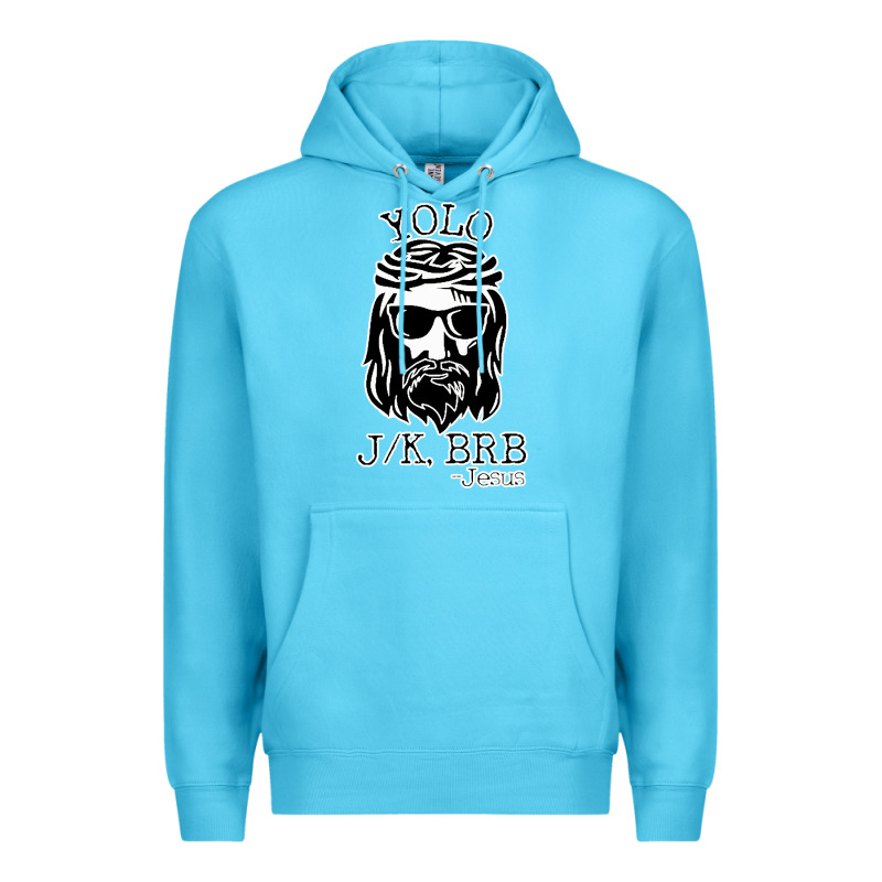 Funny Jesus Easter Yolo Jk Brb Premium Hoodie by artisFamous | Teevron