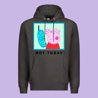 Peppa Pig Not Today Premium Hoodie Designed By Artisfamous