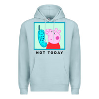 Blue Mist peppa pig not today Premium Hoodie - artisFamous