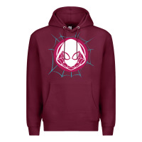 Burgundy spider girl Premium Hoodie - artisFamous