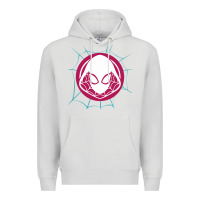 Dove Grey spider girl Premium Hoodie - artisFamous