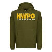 Army Green HWPO - HARD WORK PAYS OFF Premium Hoodie - artisFamous