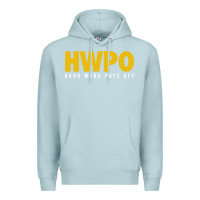Blue Mist HWPO - HARD WORK PAYS OFF Premium Hoodie - artisFamous