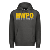 Charcoal Heather HWPO - HARD WORK PAYS OFF Premium Hoodie - artisFamous