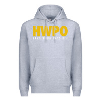 Heather Grey HWPO - HARD WORK PAYS OFF Premium Hoodie - artisFamous