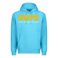 Ocean Blue HWPO - HARD WORK PAYS OFF Premium Hoodie - artisFamous