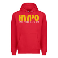 Red HWPO - HARD WORK PAYS OFF Premium Hoodie - artisFamous